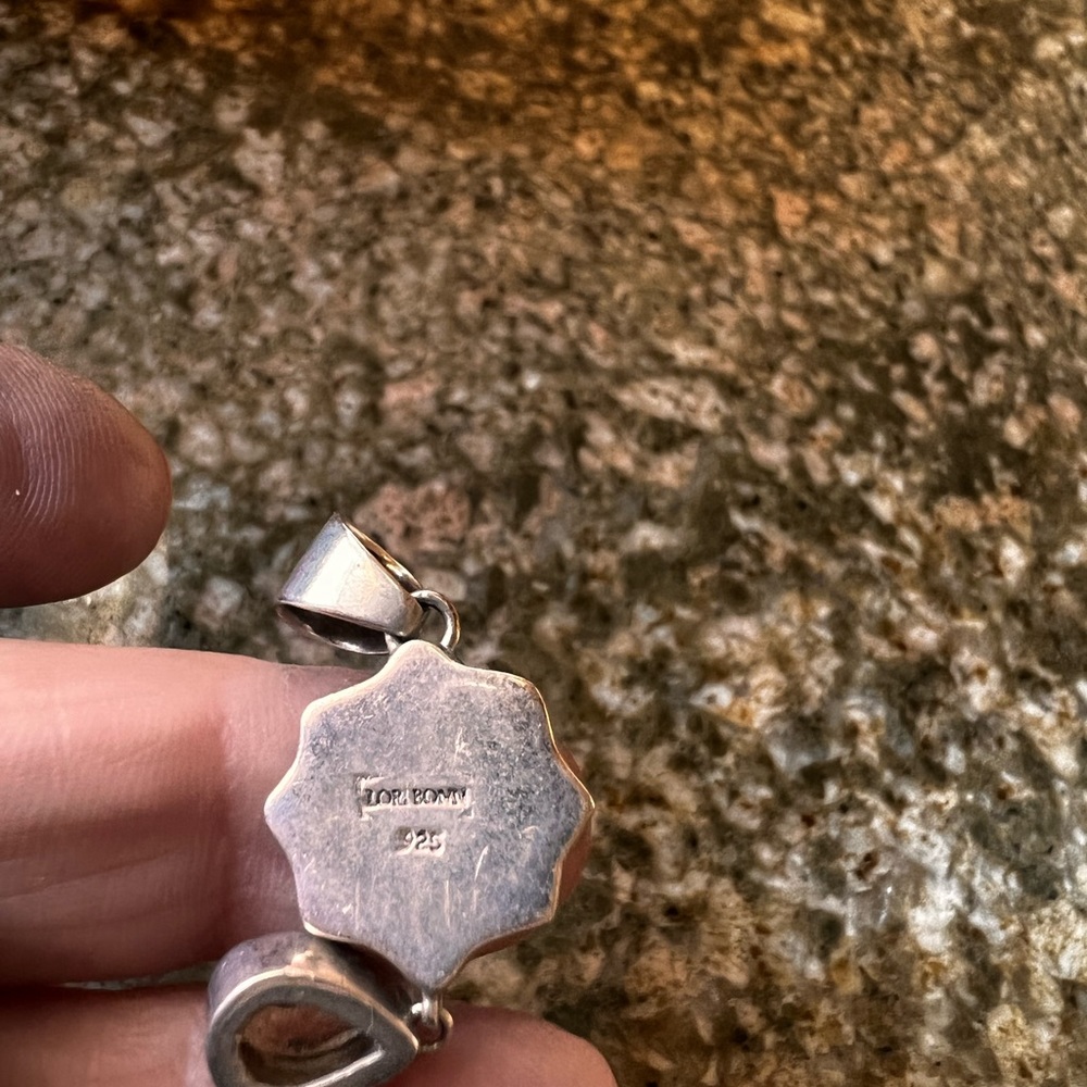 Lori Bonn pearl and stone pendant - Picture 2 of 2